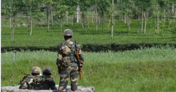 Security personnel deployed at the India-Bangladesh border