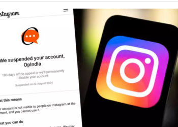 Instagram banned OpIndia's account