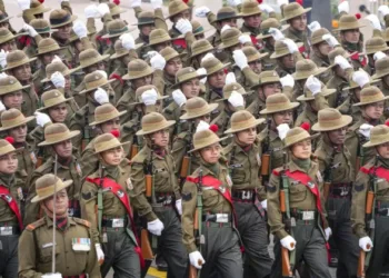 Marching contingent of the Gorkha Brigade during Republic Day Parade