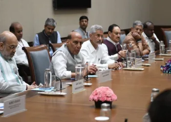 External Affairs Minister S Jaishankar, during All-party meeting in Delhi