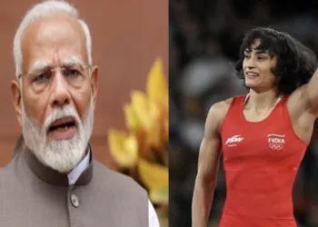 Prime Minister Narendra Modi (Left), Indian wrestler Vinesh Phogat (Right)