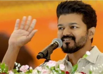 Joseph Vijay unveils Tamizhaga Vetri Kazhagam Party flag