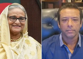 Former Bangladesh Prime Minister Sheikh Hasina (Left) and Sajeeb Wazed (Right)