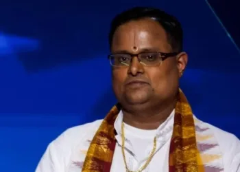 Rakesh Bhatt, a priest at the Sri Siva Vishnu Temple in Maryland (Image Source: HT)