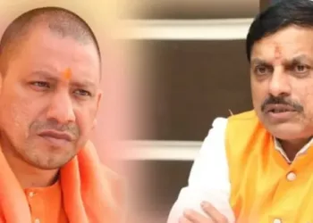 Uttar Pradesh Chief Minister Yogi Adityanath (Left) and Madhya Pradesh Chief Minister Dr Mohan Yadav (Right)