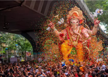 Visuals from Ganesh Utsav (a representative image)