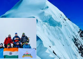 NIMAS has successfully scaled an unclimbed peak, standing at 6,383 metres (20,942 ft), in the Gorichen range of the Arunachal Pradesh Himalayas