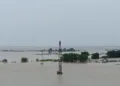A Flood affected area near Bihar's capital Patna, Image Courtesy: Aakashwani Samachar