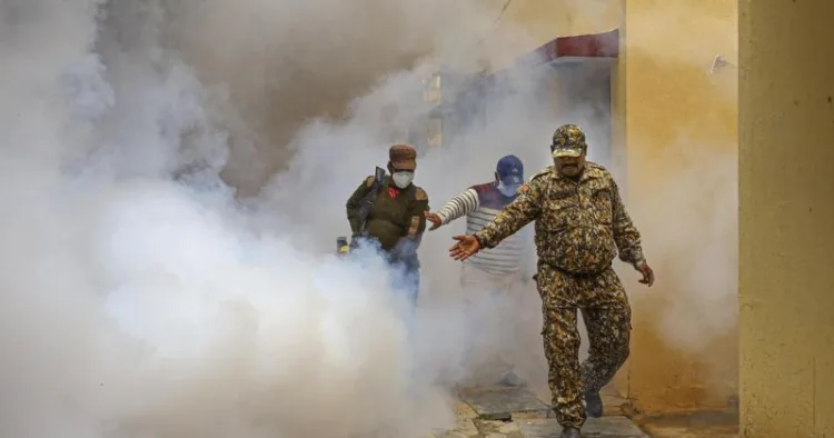 Fogging being done to combat dengue in Karnataka