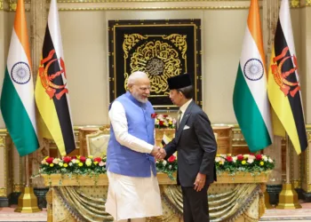 PM Narendra Modi along with Brunei Sultan Haji Hassanal Bolkiah