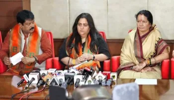 BJP leader Radhika Khera in centre, Image source X