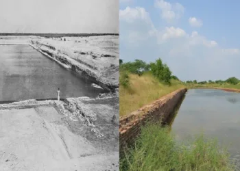 The Lothal dockyard after its discovery and excavation