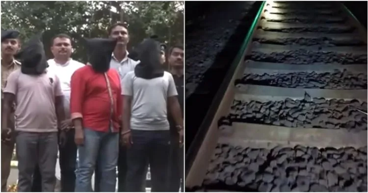 Three railway employees were arrested for conspiring to derail a train near Kim railway station