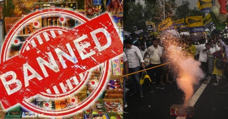 Delhi's AAP government imposes ban on firecrackers on Deepawali while its supporters burst them when its leaders are released from jail