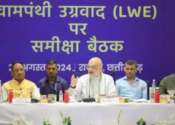 A representative image - Chhattisgarh CM Vishnu Deo Sai and Union Home Minister Amit Shah during a press briefing in Chhattisgarh, Courtesy: PIB