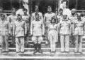 Netaji Subhas Chandra Bose and Members of the Azad Hind Fauj, Image Credit Ajad Hind Fauz Smriti Mahavidalya