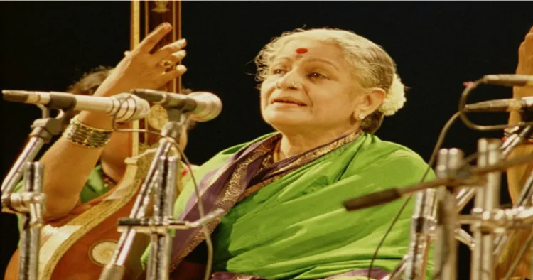 Legendary Carnatic vocalist MS Subbulakshmi