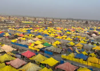 Representative image of the tent city at Mahakumbh 2025