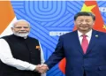 (Right) PM Narendra Modi (Left) Chinese President Xi Jinping