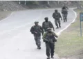 Security forces patrolling