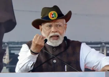 PM Narendra Modi addressing the gathering