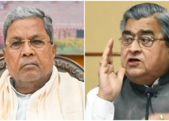 Karnataka Chief Minister Siddaramaiah (Left) and Congress leader K B Koliwada (Right)