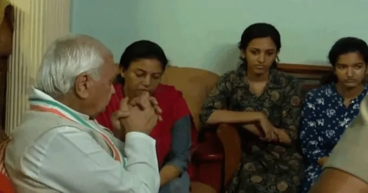 Kerala Governor Dr Arif Mohammed Khan consoles Naveen Babu’s family members