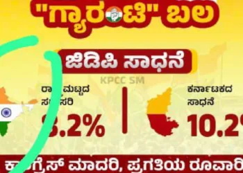 Distorted Map of Bharat posted by Karnataka government on X