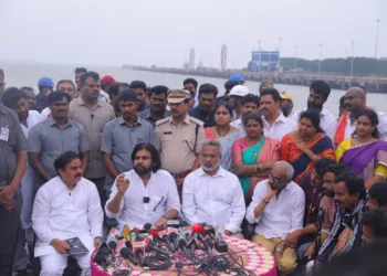 Dy CM Pawan Kalyan at Kakinada Port