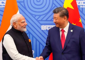 Prime Minister Narendra Modi meets Chinese President Xi Jinping on the sidelines of the 16th BRICS Summit, in Kazan, Russia (Photo: New Indian Express)