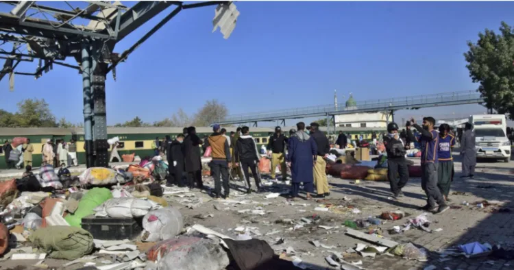 24 killed, 46 injured as blast rips through Quetta railway station