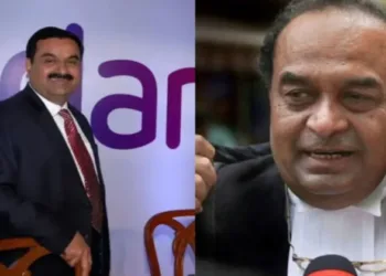 (Left) Gautam Adani (Right) Former Attorney General Mukul Rohatgi