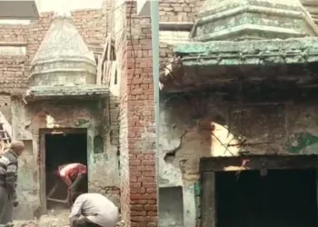 Newly discovered temple in Aligarh (Photo: UP Tak)