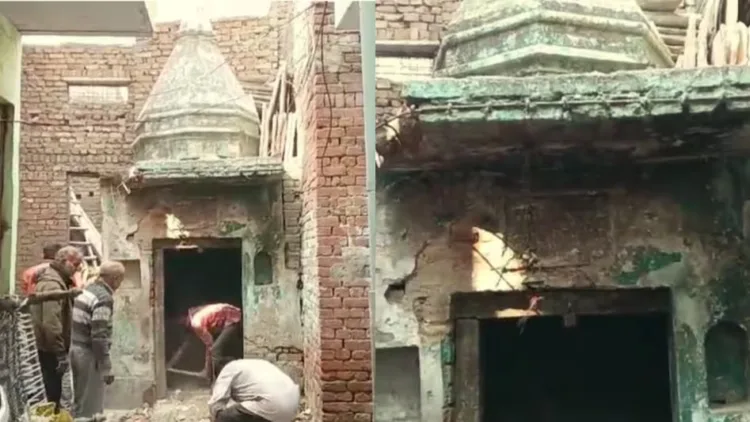 Newly discovered temple in Aligarh (Photo: UP Tak)