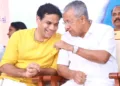 Congress MP Hibi Eden and Kerala CM P Vijayan (File Photo)