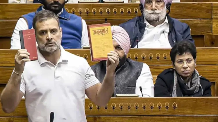 Rahul Gandhi in parliament (Photo: NDTV)