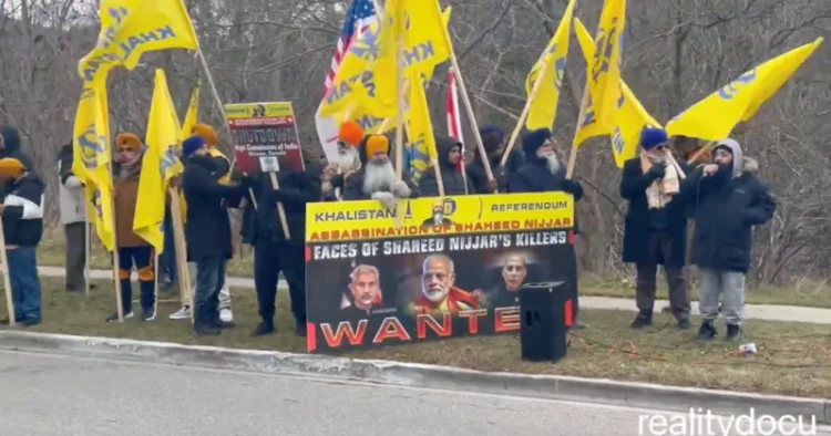 Khaalistani protesters