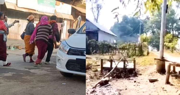 People trying to protect themselves in wake of the attack by the Kuki militants on the Meitei villages