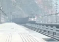 Train On Katra-Reasi Rail Section (Image Source: Etv Bharat)