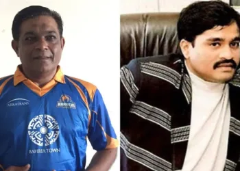 (Left) Former Pakistani Cricketer Rashid Latif (Right) Dreaded terrorist Dawood Ibrahim