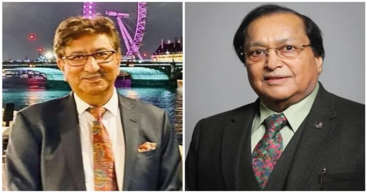 Hindu Council UK managing trustee Anil Bhanot (Left) and Tory peer Rami Ranger (Right)