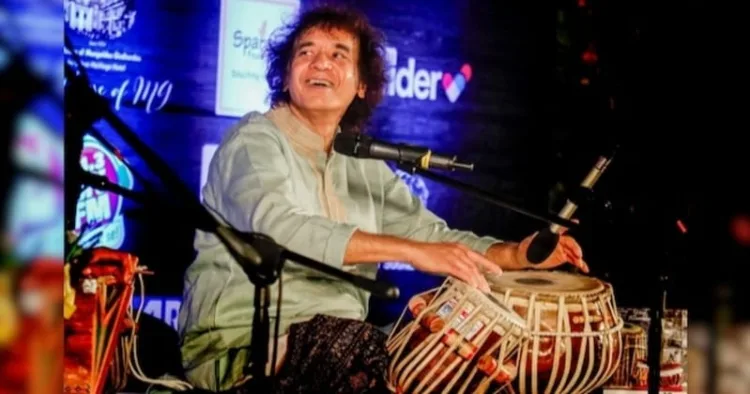 Tabla maestro Ustad Zakir Hussain