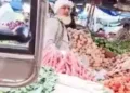 Vegetable vendor  Shamim caught on video spitting on vegetables at a local market