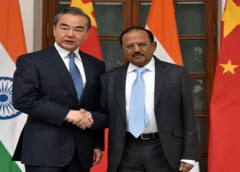 Chinese foreign minister Wang Yi (Left) and National Security Adviser Ajit Doval (Right)