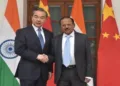 Foreign Minister Wang Yi (Left) and National Security Advisor Ajit Doval (Right)