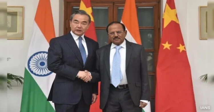 Foreign Minister Wang Yi (Left) and National Security Advisor Ajit Doval (Right)