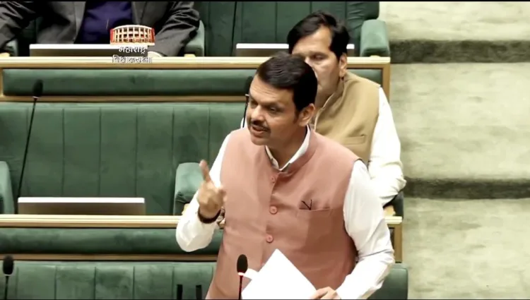 Chief Minister Devendra Fadnavis in assembly today (Photo: X, Devendra Fadnavis)