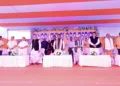 Odisha Chief Minister Mohan Majhi at  a programme on  Independence Fighters’ Day celebration in Bhubaneswar