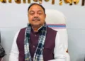 Bihar labour resource minister Santosh Kumar Singh, Image credit ETV