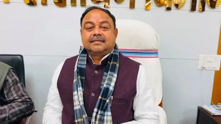 Bihar labour resource minister Santosh Kumar Singh, Image credit ETV